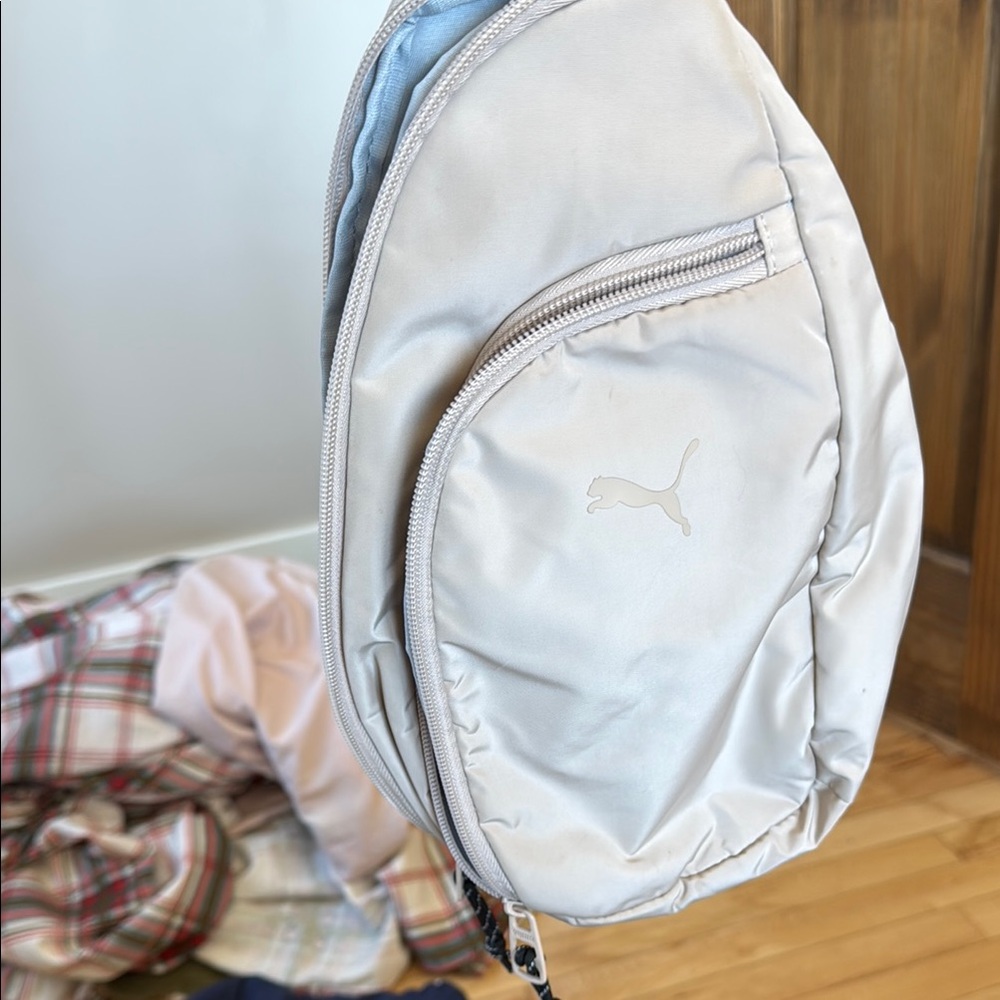Puma Gray Belt Bag Ergonomic Design